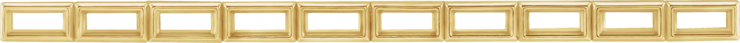 Straight Baguette Bezel-Set Strip Setting