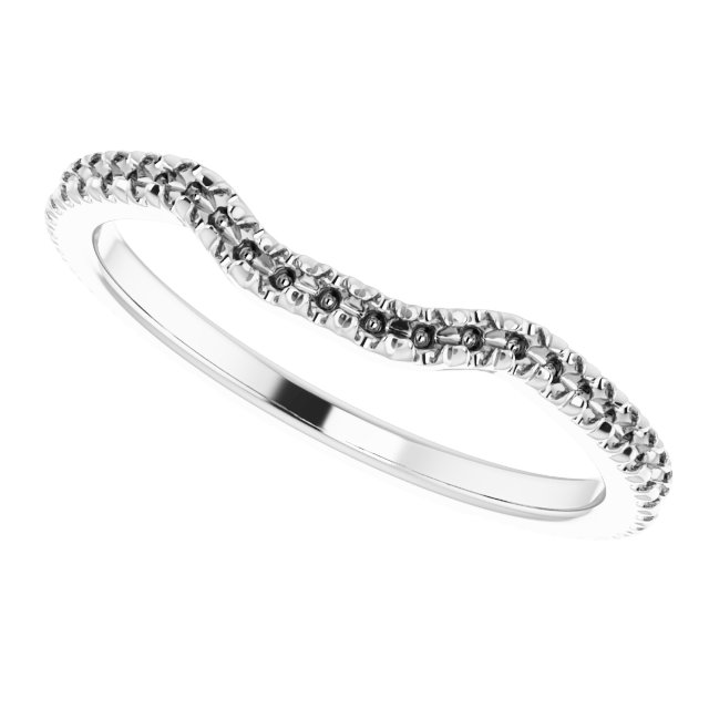 14K White 1/3 CTW Natural Diamond French-Set Matching Band-5