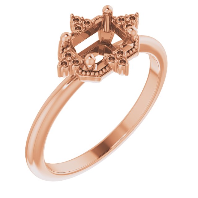 Accented Engagement Ring or Band
