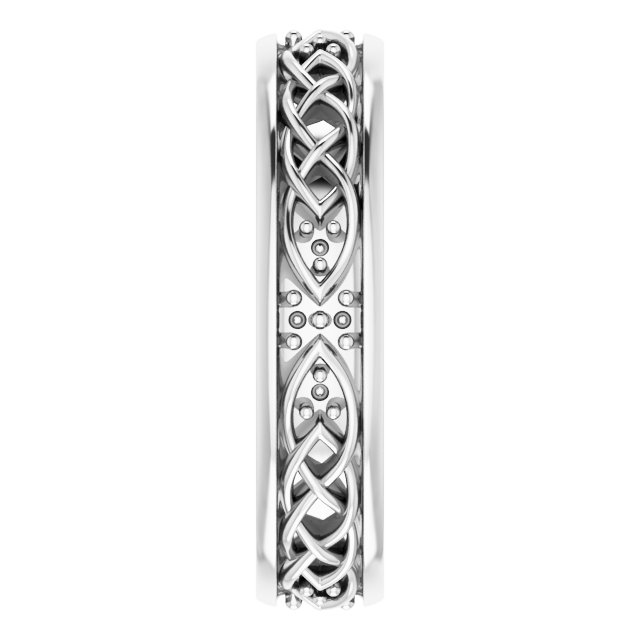 Celtic-Inspired Eternity Band view 4