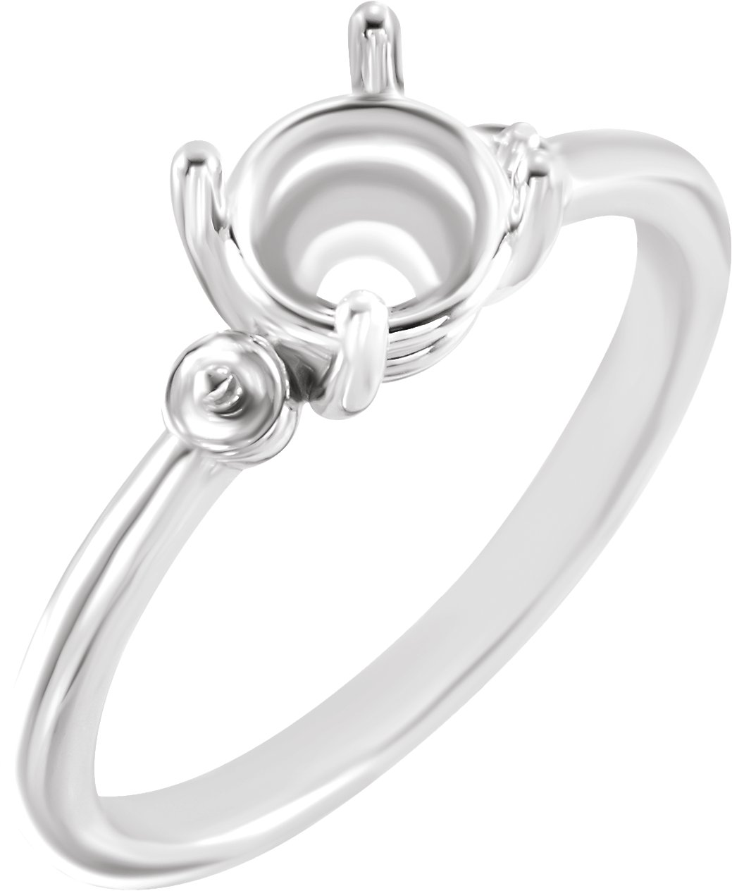 Pearl Accented Engagement Ring or Band