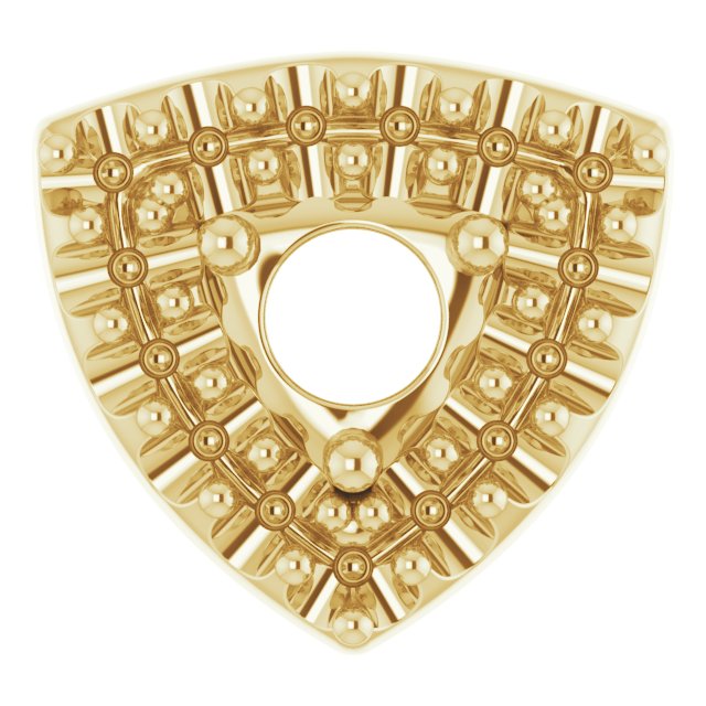 Round 3-Prong Halo-Style Earring Setting