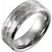 Tungsten 8 mm Faceted Size 10 Band