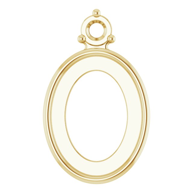 Bezel-Set Cabochon Earring Setting