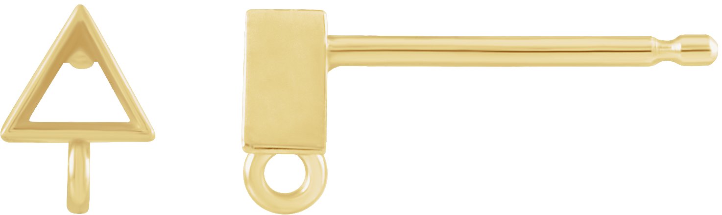 Bezel-Set Earring Top