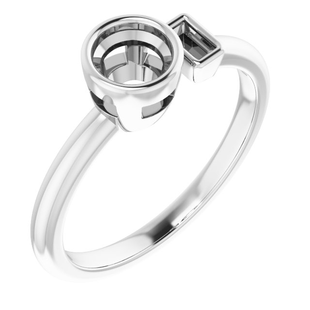 Accented Bezel-Set Ring