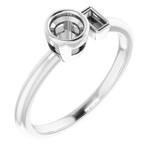Accented Bezel-Set Ring