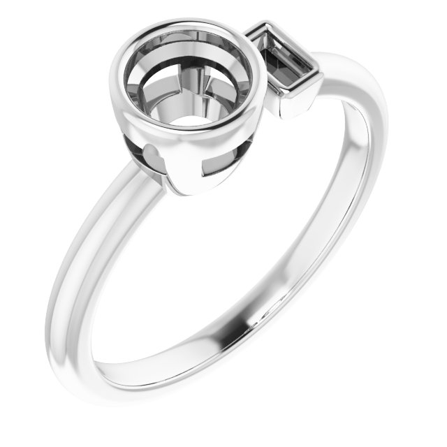 Accented Bezel-Set Ring