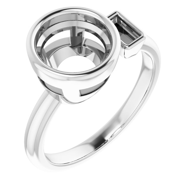 Accented Bezel-Set Ring