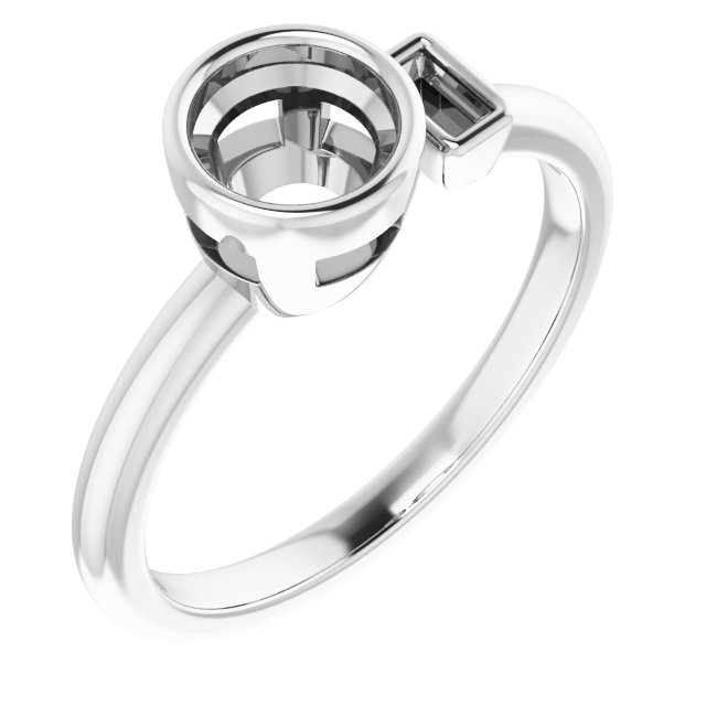 Accented Bezel-Set Ring