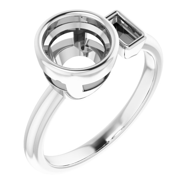 Accented Bezel-Set Ring
