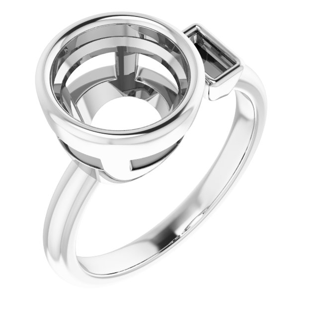 Accented Bezel-Set Ring