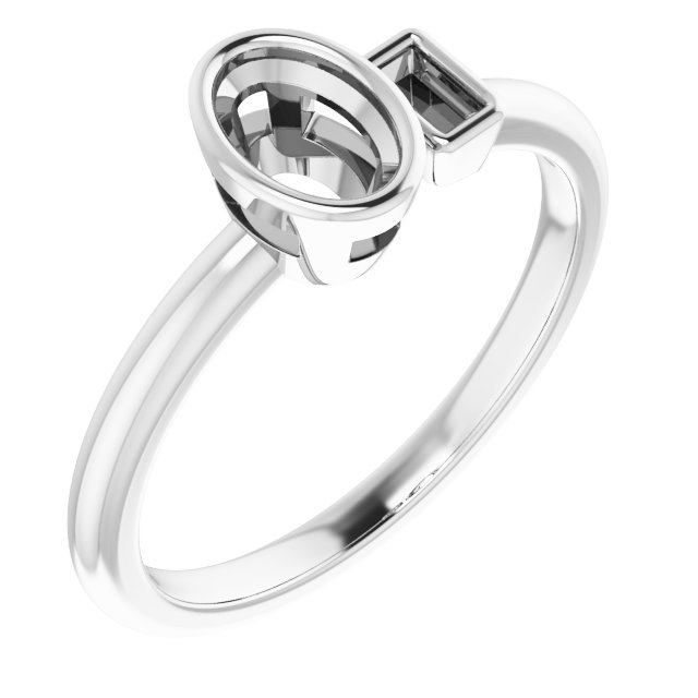 Accented Bezel-Set Ring