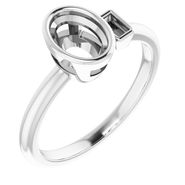 Accented Bezel-Set Ring