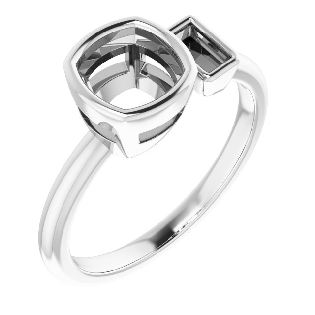 Accented Bezel-Set Ring