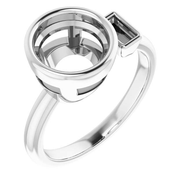 Accented Bezel-Set Ring