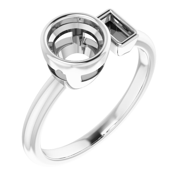 Accented Bezel-Set Ring