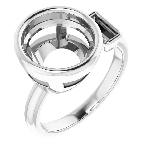 Accented Bezel-Set Ring