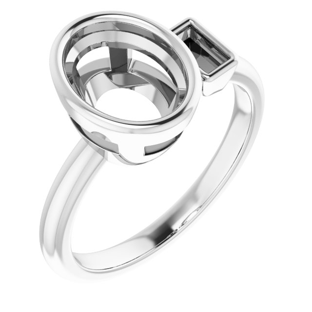 Accented Bezel-Set Ring