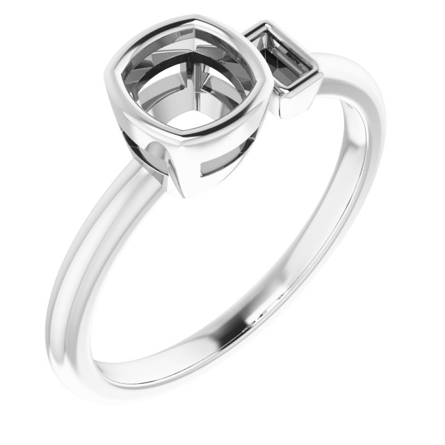 Accented Bezel-Set Ring