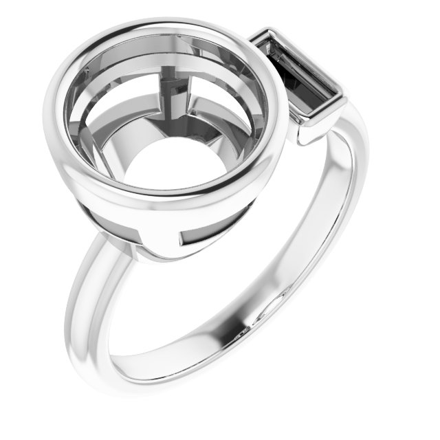 Accented Bezel-Set Ring