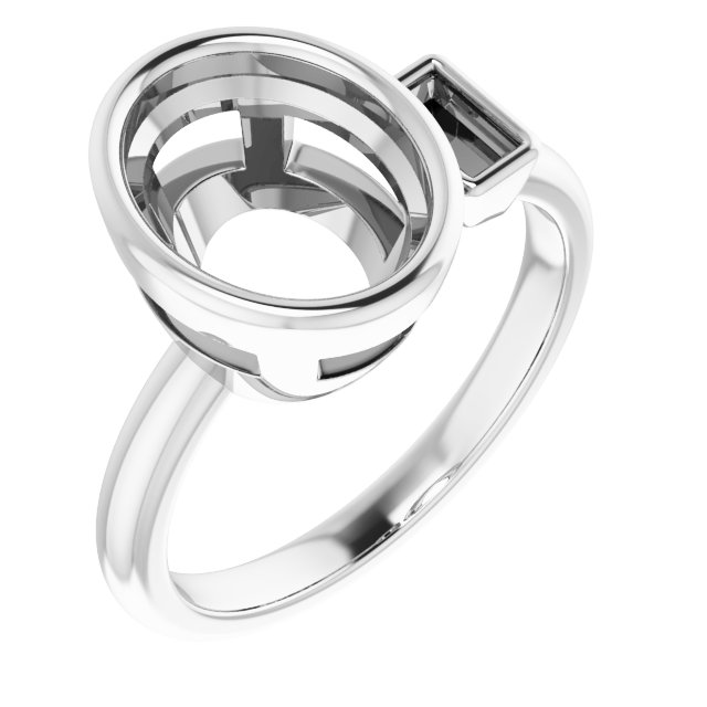 Accented Bezel-Set Ring