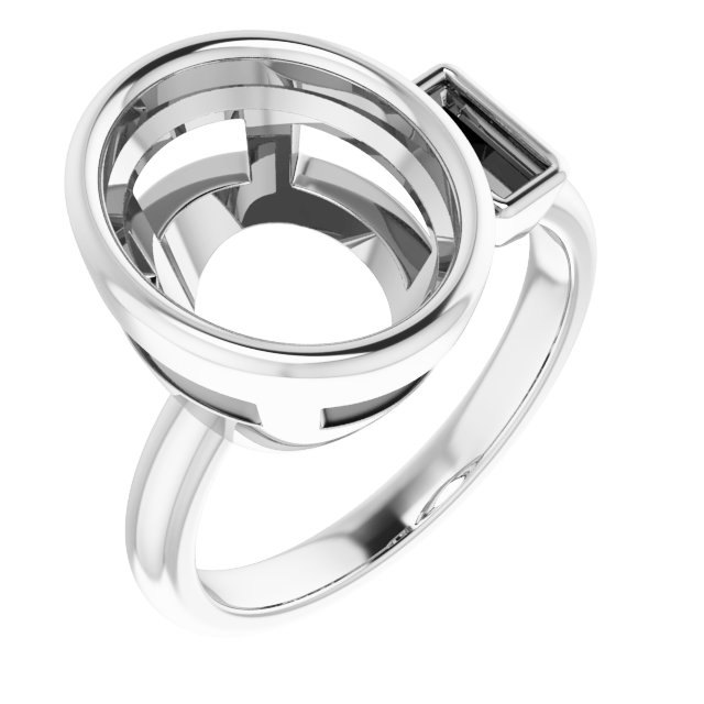 Accented Bezel-Set Ring