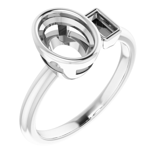 Accented Bezel-Set Ring