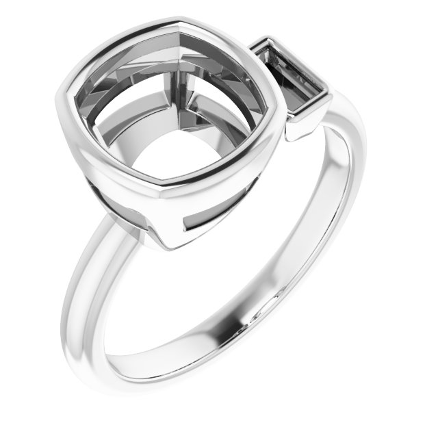 Accented Bezel-Set Ring