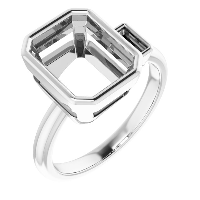 Accented Bezel-Set Ring