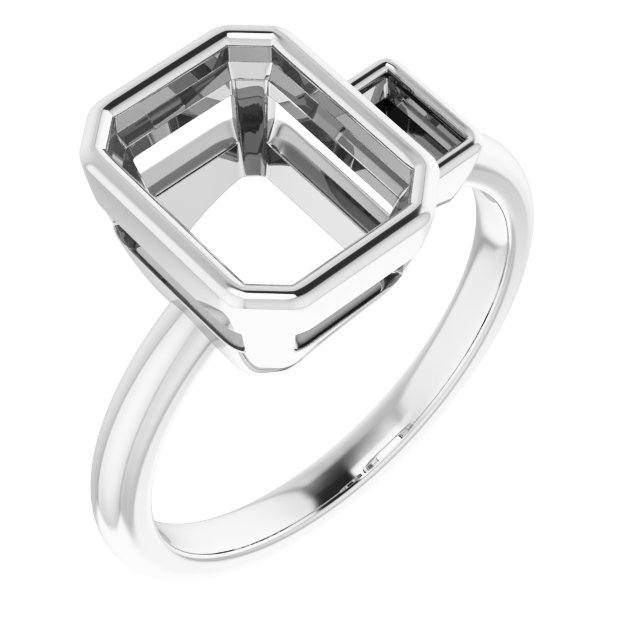 Accented Bezel-Set Ring