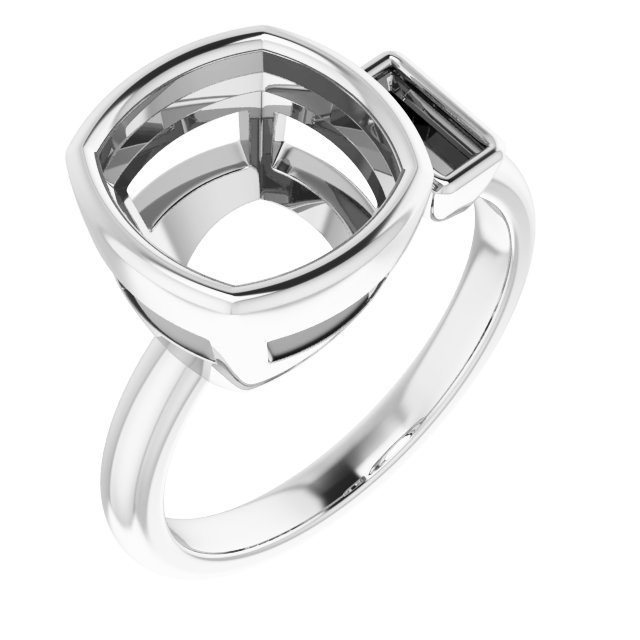 Accented Bezel-Set Ring