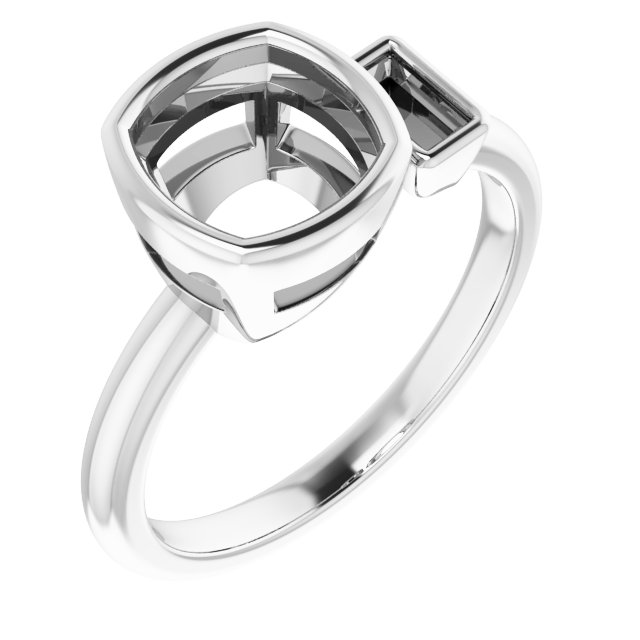 Accented Bezel-Set Ring