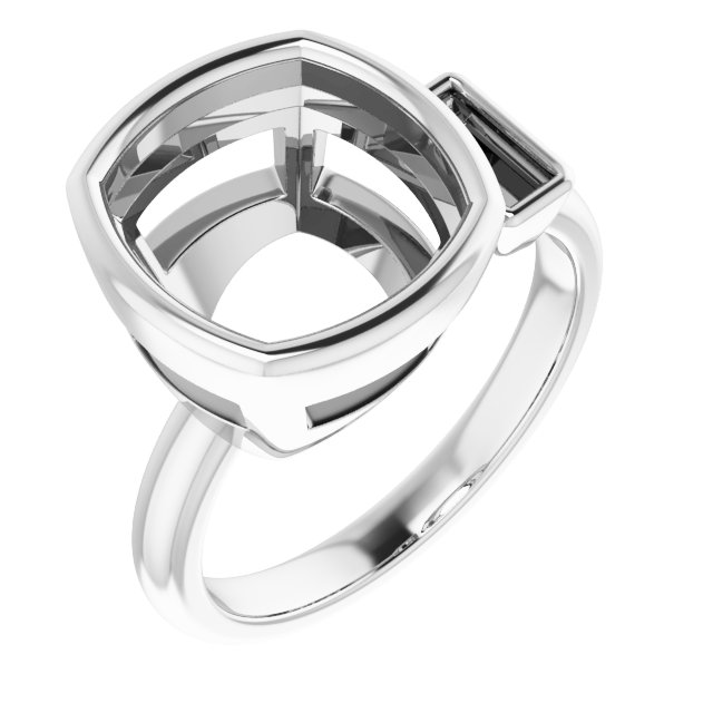 Accented Bezel-Set Ring