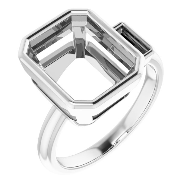 Accented Bezel-Set Ring