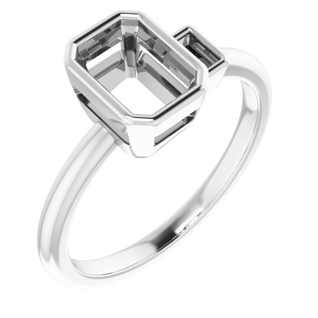 Accented Bezel-Set Ring
