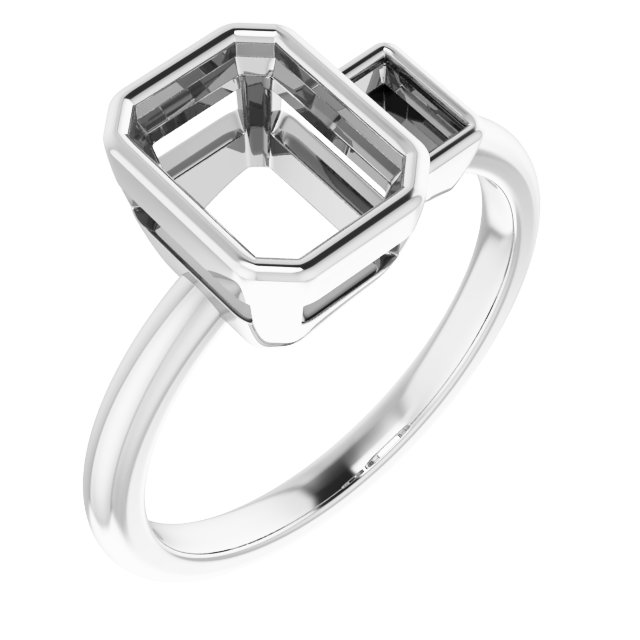 Accented Bezel-Set Ring