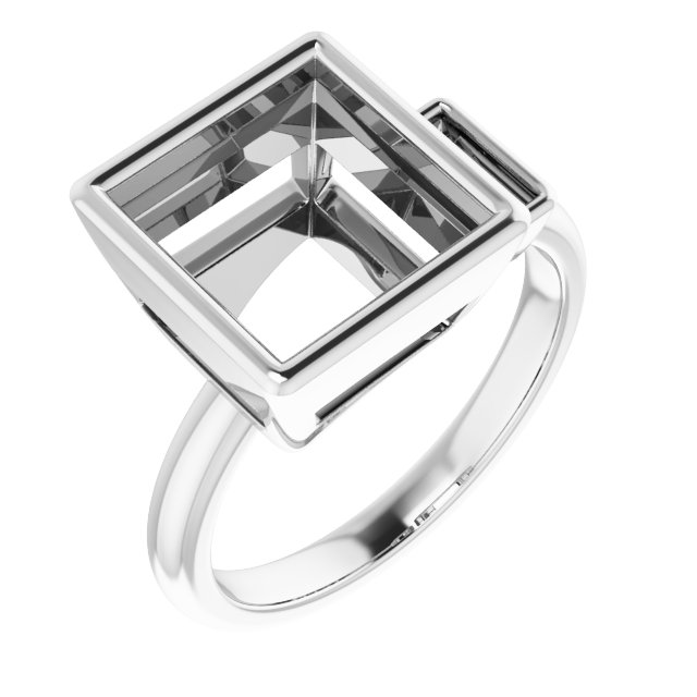 Accented Bezel-Set Ring