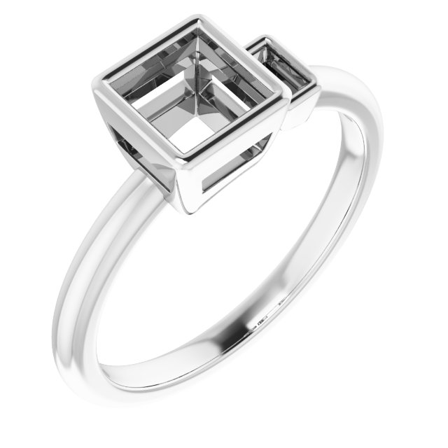 Accented Bezel-Set Ring