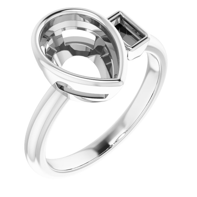 Accented Bezel-Set Ring