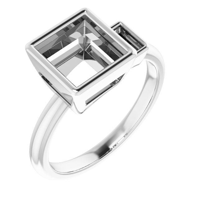 Accented Bezel-Set Ring