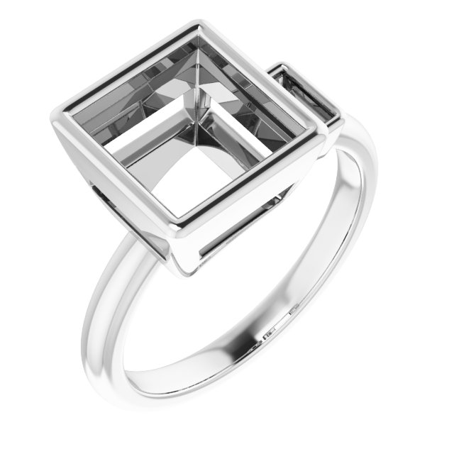 Accented Bezel-Set Ring