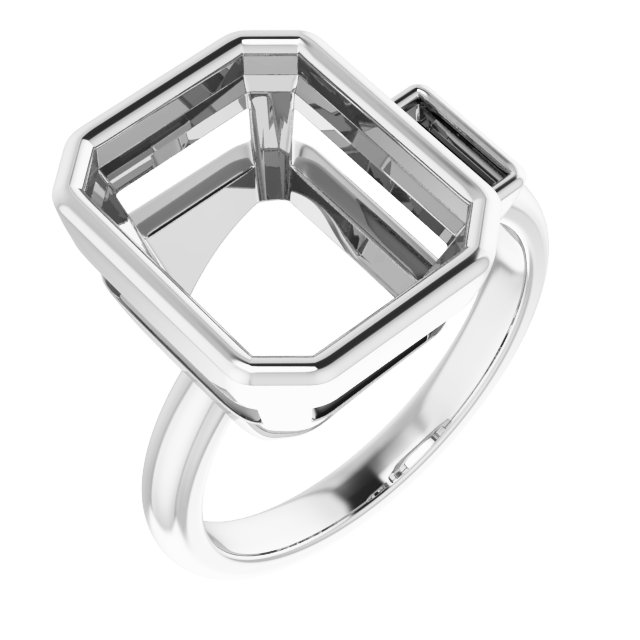 Accented Bezel-Set Ring