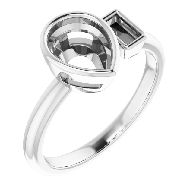 Accented Bezel-Set Ring