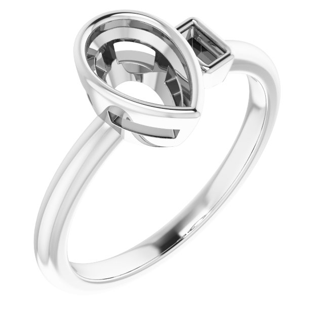 Accented Bezel-Set Ring