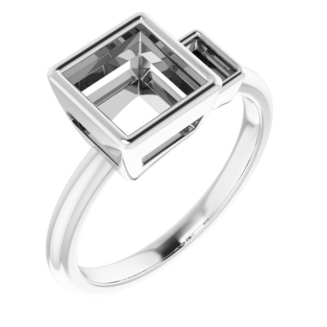Accented Bezel-Set Ring