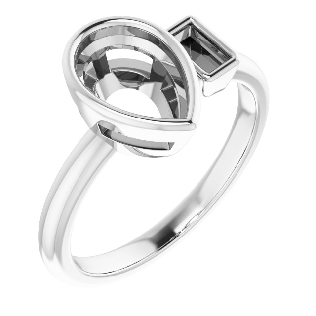 Accented Bezel-Set Ring