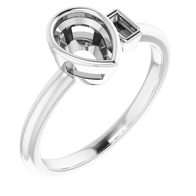Accented Bezel-Set Ring