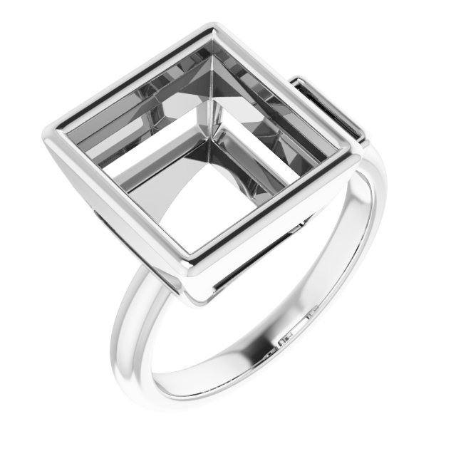 Accented Bezel-Set Ring