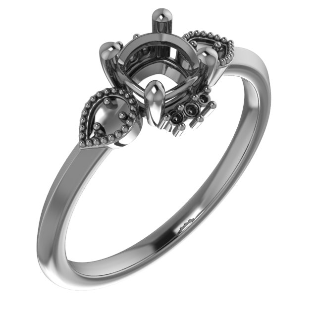 8x6 mm Pear Ring Mounting